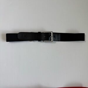 Unisex Under Armour black Leather and elastic baseball belt